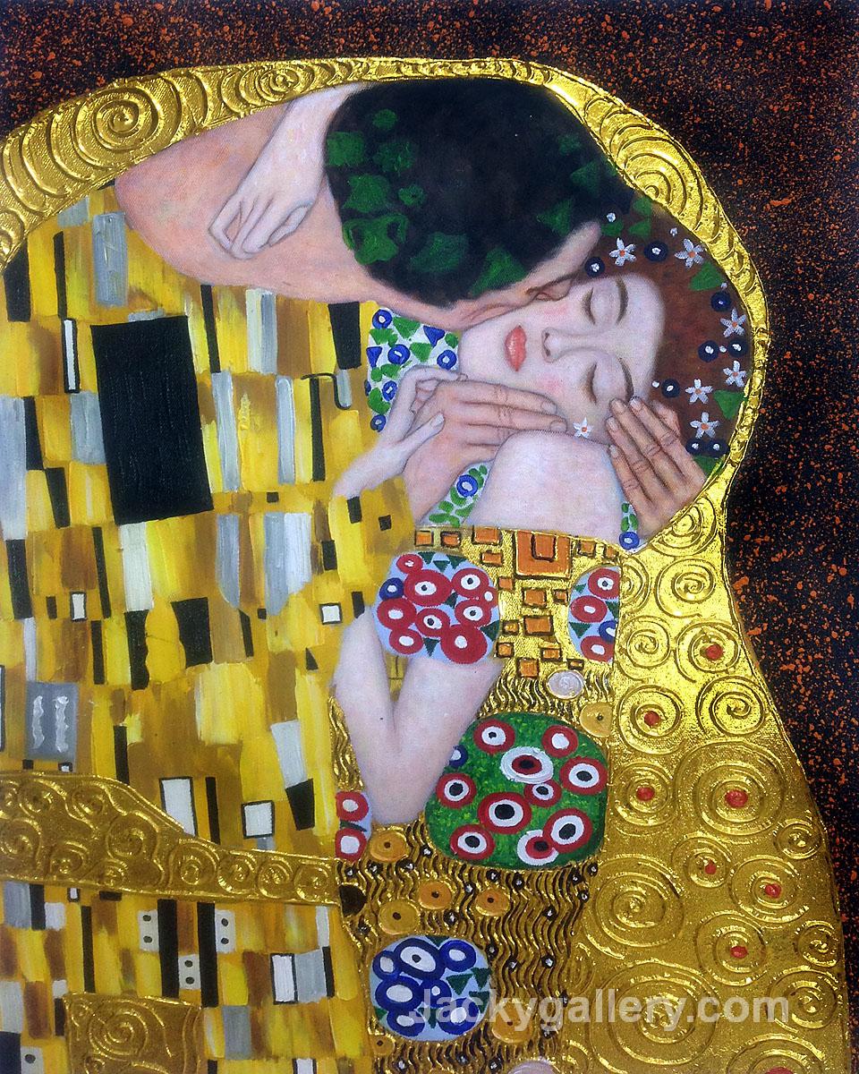 The Kiss (Luxury Line) by Gustav Klimt paintings reproduction